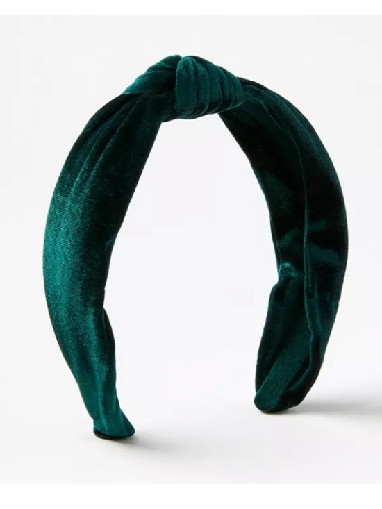 LOFT Accessories - LOFT Emerald Velvet Knotted Headband